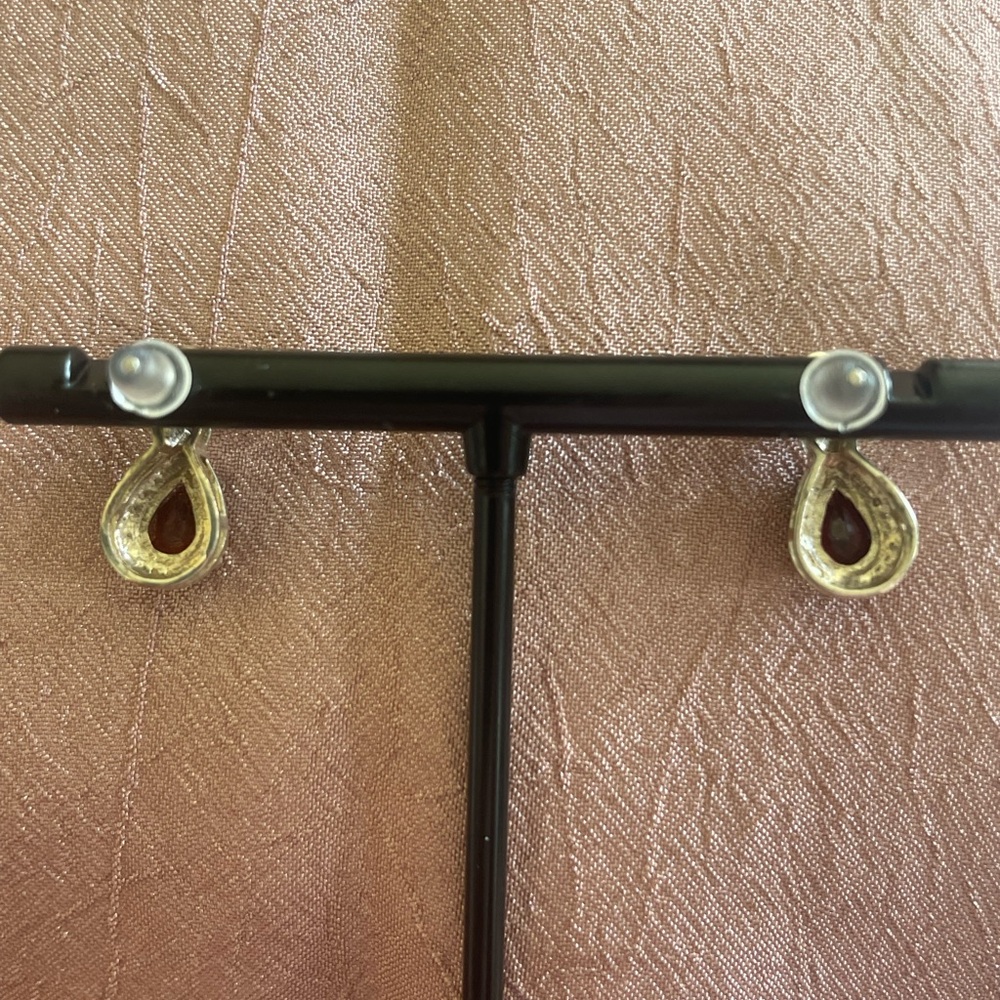 Genuine Garnet and 925 Sterling Silver - Picture 3 of 4